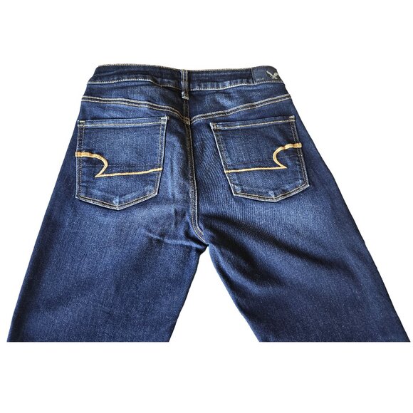 American Eagle Women's Size 8 Short Skinny Blue Jeans, Excellent Condition - Picture 4 of 8